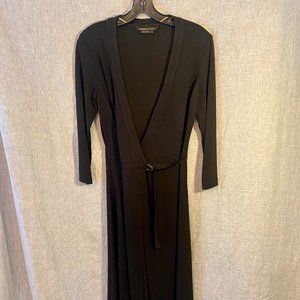 BCBG Max Azria Black Wrap Dress Small